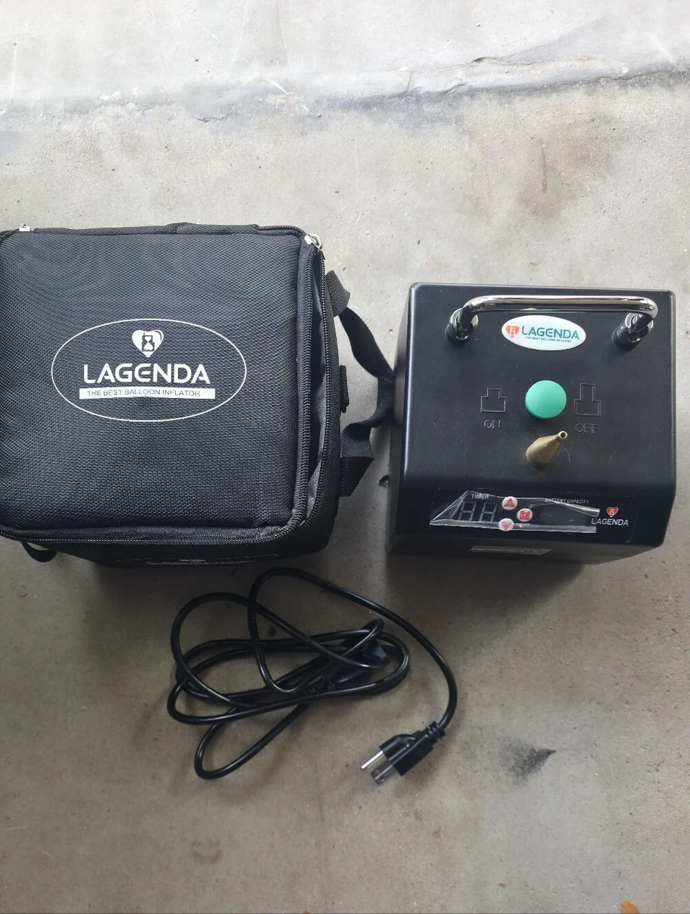 LAGENDA B231 Electric Balloon Pump Inflator with Carry Case Party Supplies